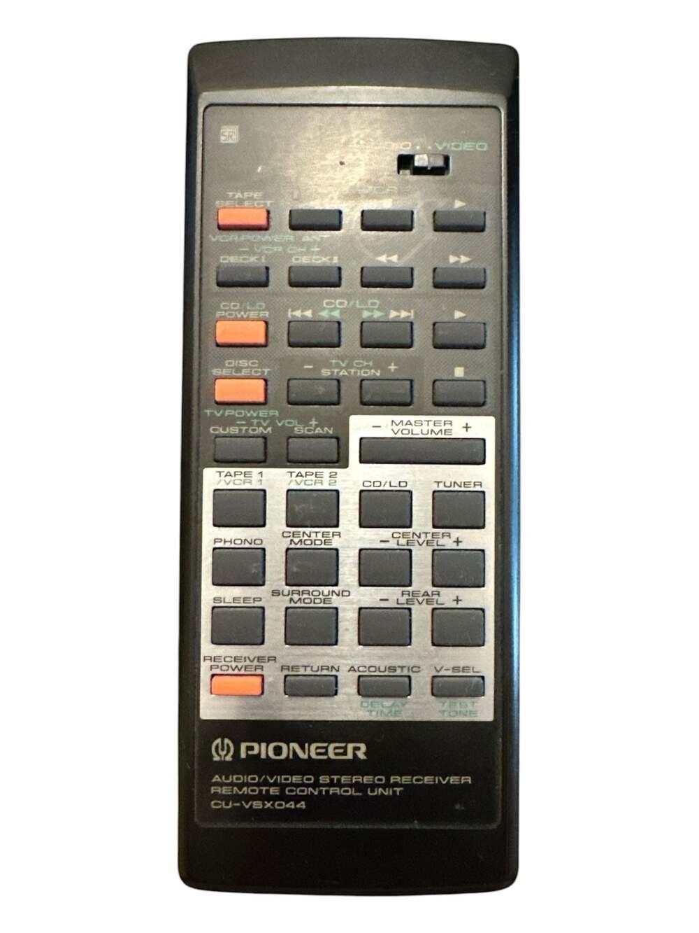 Pioneer CU-VSX044 Audio/Video Stereo Receiver Remote Control
